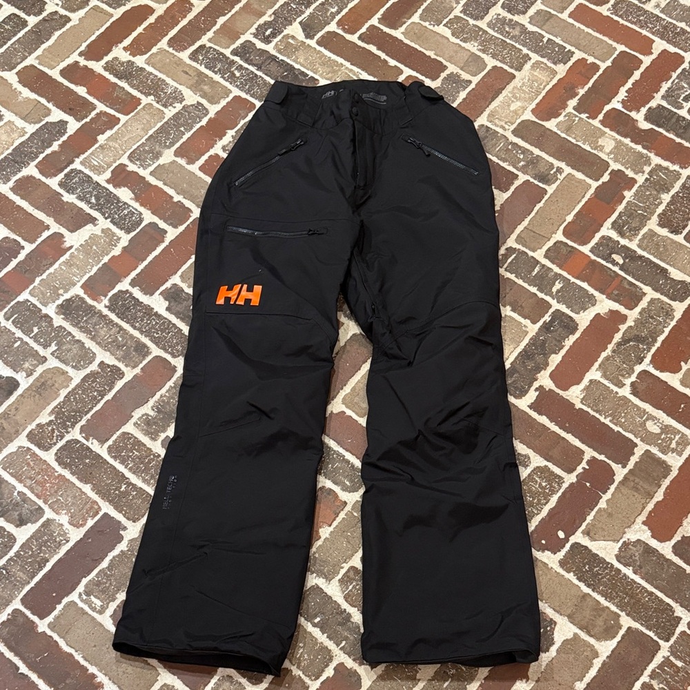 Helly Hansen Black Ski Pants with Orange Detail